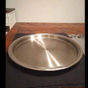 Stainlesss steel round serving platterr